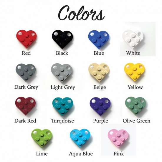 Heart Keychain Set - Made with Authentic LEGO® Bricks, Matching Friendship keychains, Gift for Couples, BFFs - Very High Quality & DURABLE Heart Keychain Set - Made with Authentic LEGO® Bricks, Matching Friendship keychains, Gift for Couples, BFFs - Very High Quality & DURABLE