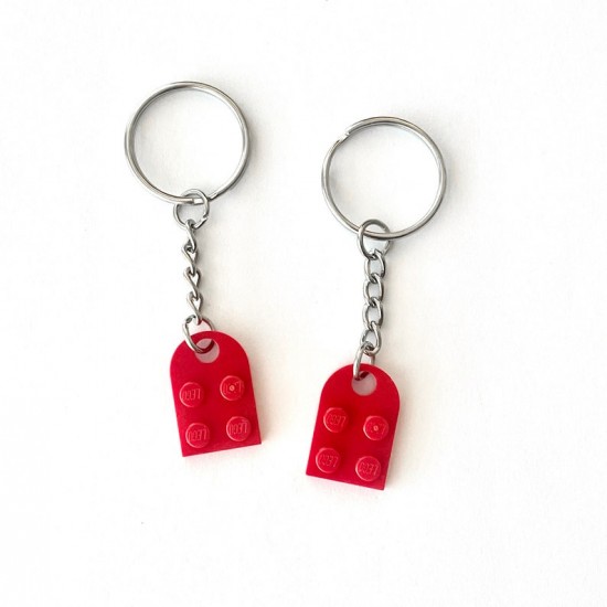 Heart Keychain Set - Made with Authentic LEGO® Bricks, Matching Friendship keychains, Gift for Couples, BFFs - Very High Quality & DURABLE Heart Keychain Set - Made with Authentic LEGO® Bricks, Matching Friendship keychains, Gift for Couples, BFFs - Very High Quality & DURABLE