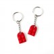 Heart Keychain Set - Made with Authentic LEGO® Bricks, Matching Friendship keychains, Gift for Couples, BFFs - Very High Quality & DURABLE Heart Keychain Set - Made with Authentic LEGO® Bricks, Matching Friendship keychains, Gift for Couples, BFFs - Very High Quality & DURABLE